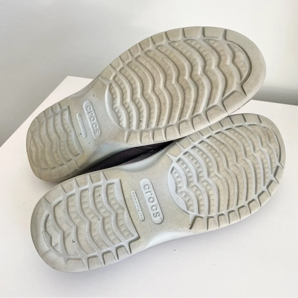 CROCS Men's Gray Slip-Ons
